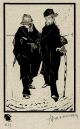 Arminius Hasemann - Die "Philosophen? der Landstraße, Holzschnitt um 1912/14 verkocht voor € 51!