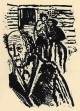 Willi Dirx - - Die SANFTE - handsignierter OriginalLinolschnitt des KUBIN & PANKOK-Freundes zu Dostojewski 1965 verkocht voor € 35!