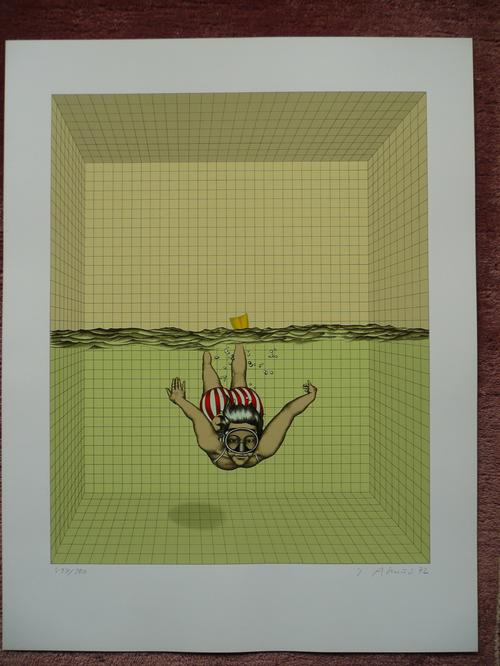 Dieter Asmus - Dieter Asmus -handsignierte Orginalgraphik aus dem Jahr 1972- verkocht voor € 50!