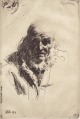 Anders Zorn - Djos Mats, Radierung 1911 --- WVZ Asplund No. 243 verkocht voor € 280!