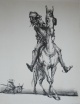 A. Paul Weber - Don Quijote und Sancho Pansa verkocht voor € 90!