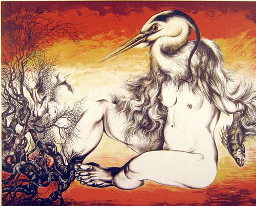 Dietrich Schuchardt - Eine Art von Liebe, Farblitho, 1978 verkocht voor € 80!