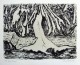 Erich Heckel - Eis am Bach, Original-Lithographie 1963, handsigniert verkocht voor € 490!