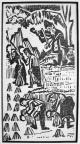 Ernst Ludwig Kirchner - ERNTE mit GEIGE - 1922 OriginalHolzschnitt des Expressionistischen BRÜCKE-GRÜNDERS a. ASCHAFFENBURG verkocht voor € 100!