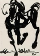 Antonius Höckelmann - Expressive Malerei in der unverwechselbaren Handschrift, 1991. UNIKAT. Handsigniert. verkocht voor € 350!