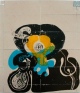 Axel Knopp - Farbholzschnitt u. Poststempel, 1968. Ex. 1/2. verkocht voor € 40!
