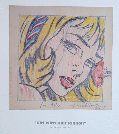 Roy Lichtenstein - Farboffsetlithografie, signiert und datiert verkocht voor € 48!