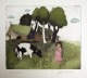 Horst Eckert Janosch - Farbradierung 1988 "Landleben&quot; Blatt 13/100 verkocht voor € 69!