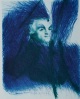 Arnulf Rainer - Farbradierung von 1990 handsigniert verkocht voor € 580!