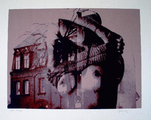 Hans-Jürgen Freund - Farbserigrafie, Fenster, 1980 verkocht voor € 40!