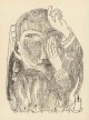 Max Beckmann - FAUST: GROSSARTIG In eurem NAMEN, MÜTTER - OriginalHolzstich zu GOETHE 1957 verkocht voor € 85!