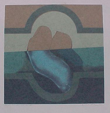 Wolfgang Troschke - Finger mit Schatten, Siebdruck 1968 verkocht voor € 60!