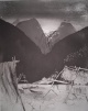 Wolfgang Werkmeister - Fjordlandschaft 1 Radierung von 1978 verkocht voor € 120!