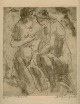 Wilhelm Oesterle - Frauenakt Orig.Radierung, dat.1922 orig.signiert,Lovis Corinth-Schüler verkocht voor € 145!