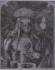 Ernst Fuchs - Fuchs Ernst,Christ König,Farbaquatinta auf Bütten,Werkverzeichnis: Weis 176B b verkocht voor € 239!