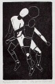 Otto Coenen - FUSSBALLSPIELER, Originallinolschnitt 1929/1981 verkocht voor € 60!