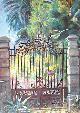 Günther Löper - GARTENPORTAL in ITALIEN - Aquarell/Tusche verkocht voor € 49!