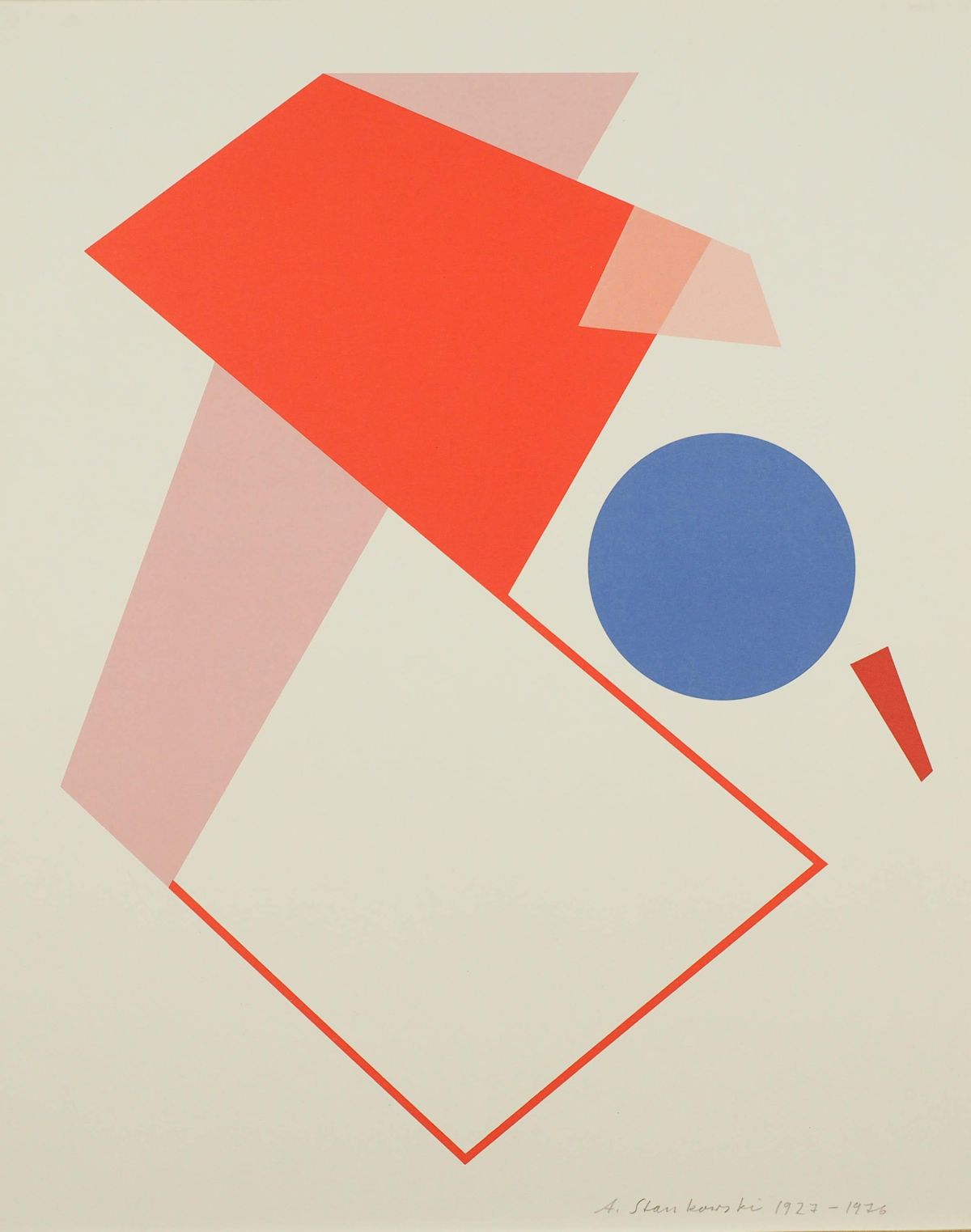 Anton Stankowski - Geometrische Composition 1927-72 verkocht voor € 75!