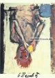 Georg Baselitz - Georg Baselitz - original signiertes Farboffset -Orangenesser- verkocht voor € 64!