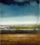 Heinz Treiber - Gezeitenland, 1983. Handsignierte Farbaquatinta von Heinz TREIBER (* 1943 D) verkocht voor € 49!