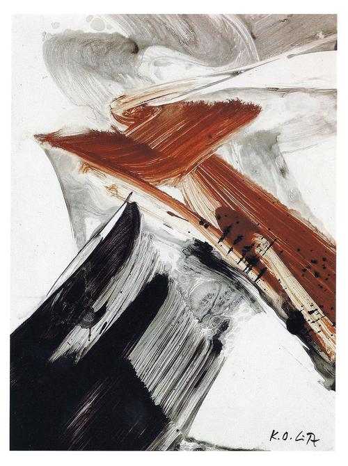 Karl Otto Gotz - GRAFIK von 1991, brillanter Offsetdruck von MOURLOT, Paris verkocht voor € 72!
