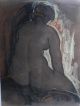 Christian Peschke - Große gerahmte Farblithographie Weiblicher Akt verkocht voor € 160!