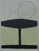 Jurgen Partenheimer - großer Linoldruck, 1990 verkocht voor € 90!
