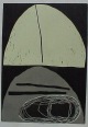Jurgen Partenheimer - Großer Linoldruck 1991 verkocht voor € 90!