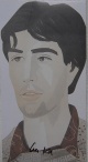 Alex Katz - großes Multiple, KPK "Large Head of Vincent, 1982&quot;, handsigniert verkocht voor € 60!