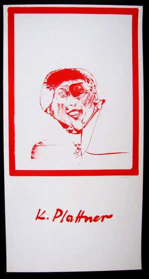 Karl Plattner - Großformat - wohl Unikat - signiert 68 . verkocht voor € 240!
