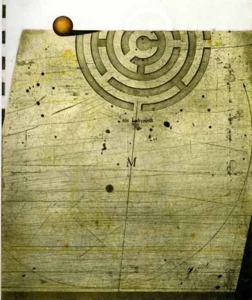 Friedrich Meckseper - Großformatige frühe Arbeit in bester Erhaltung, von 1968. Handsigniert u. nummeriert. verkocht voor € 540!