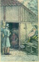 Otto Heinrich Engel - Handkolorierter Druck, signiert, um 1910. verkocht voor € 35!