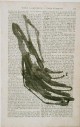 A.R. Penck - - Hand - Original-Tuschezeichnung auf Lexikonseite, 1961 verkocht voor € 260!