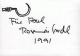 Rosemarie Trockel - handsignierte, datierte und gewidmete Filzstiftzeichnung von 1991 verkocht voor € 140!