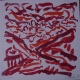 Gunther Uecker - Handsignierte Original Lithographie Engadin (rot) 1982 verkocht voor € 350!