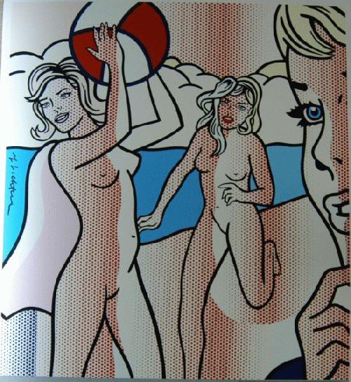 Roy Lichtenstein - Handsigniert,Nudes Litho-Poster verkocht voor € 159!