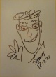 James Rizzi - Handzeichnung Smiling Unikat verkocht voor € 100!