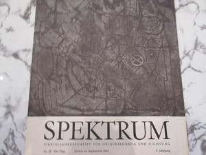 AcheterHelmut Andreas Paul GRIESHABER Grieshaber - Hap Grieshaber Spektrum Nr.20 mit Holzschnitten 1963? Enchérissez de 50!