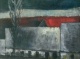 Gebhard Schmidl - Häuserlandschaft, wohl Dachau. Öl auf Leinen, 1962. verkocht voor € 190!