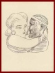 Max Beckmann - HELENA - EIN ALTES WORT - OriginalHolzstich zu FAUST - 1957 - mit Prägestempel 23 verkocht voor € 85!