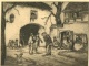 Hermann Gradl - Hermann Gradl Bettelmusik Signierte Radierung verkocht voor € 150!