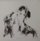 Rainer Herold - Hoch das Bein, Lithographie, 1988, signiert, datiert, betitelt verkocht voor € 50!