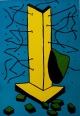 Pidder Auberger - Holzdruck - 1998 - Annette die Magerste - sign. verkocht voor € 79!