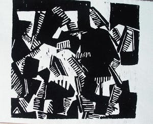 Reinhold Hommes - Holzschnitt, signiert kopen? Bied vanaf 35!