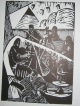 Christian Schad - Holzschnitt von 1915 handsigniert verkocht voor € 280!