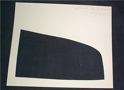 Felix Droese - Holzschnitt fehlende freiheit signiert verkocht voor € 100!