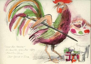 Horst Lemke - Horst Lemke Aquarell Neujahrsgruß signiert kopen? Bied vanaf 230!