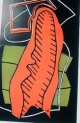 Pidder Auberger - HS 162, signierter Farbholzschnitt, 1998 verkocht voor € 50!