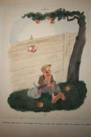 Josef Mauder - Josef Mauder Der kleine Apfeldieb signiert kopen? Bied vanaf 260!