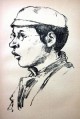 Hermann Struck - JUDAICA Bildnis eines Jungen original H.Struck 1918 ! verkocht voor € 40!